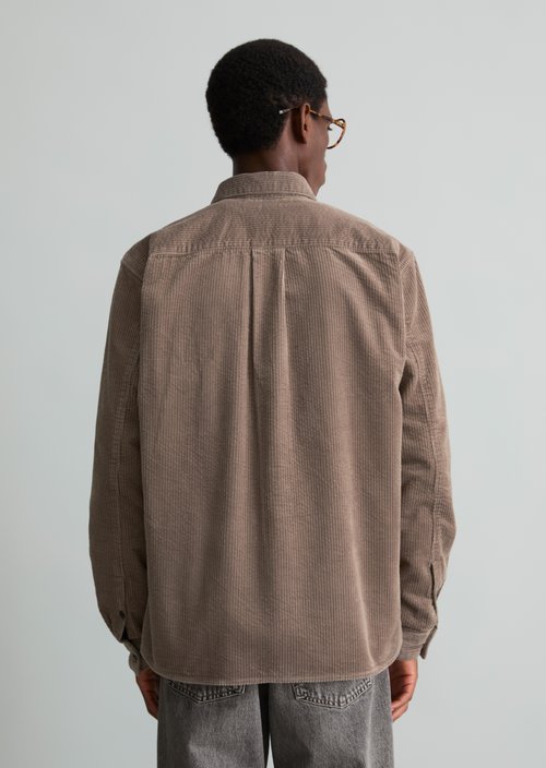 Regular-fit corduroy shirt — Dolphin