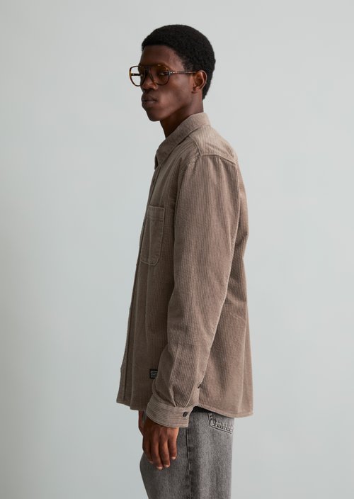 Regular-fit corduroy shirt — Dolphin