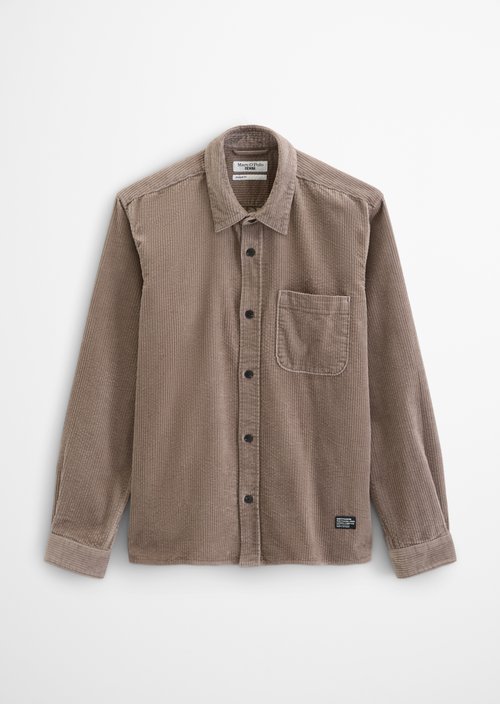 Regular-fit corduroy shirt — Dolphin