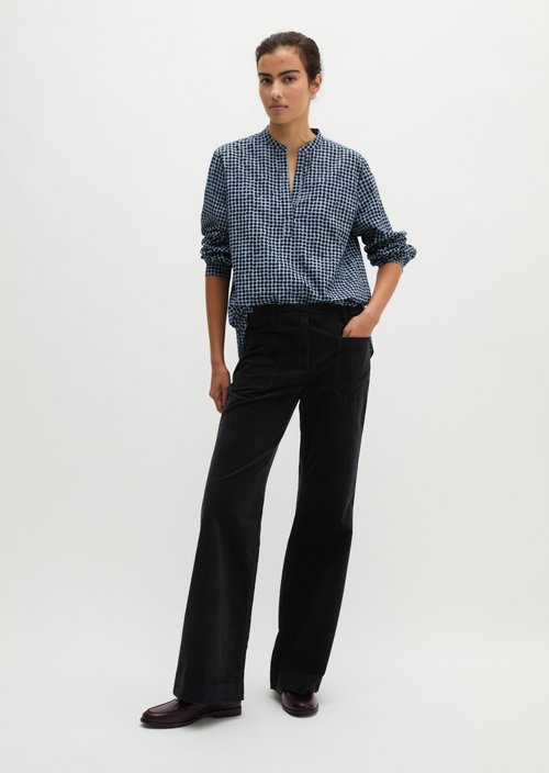 Relaxed tunic-style blouse — Medium Blue