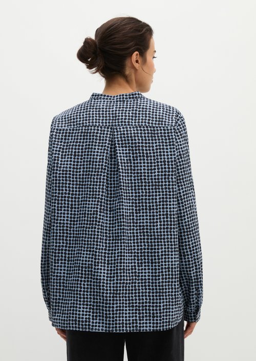 Relaxed tunic-style blouse — Medium Blue