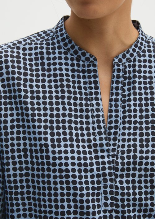 Relaxed tunic-style blouse — Medium Blue