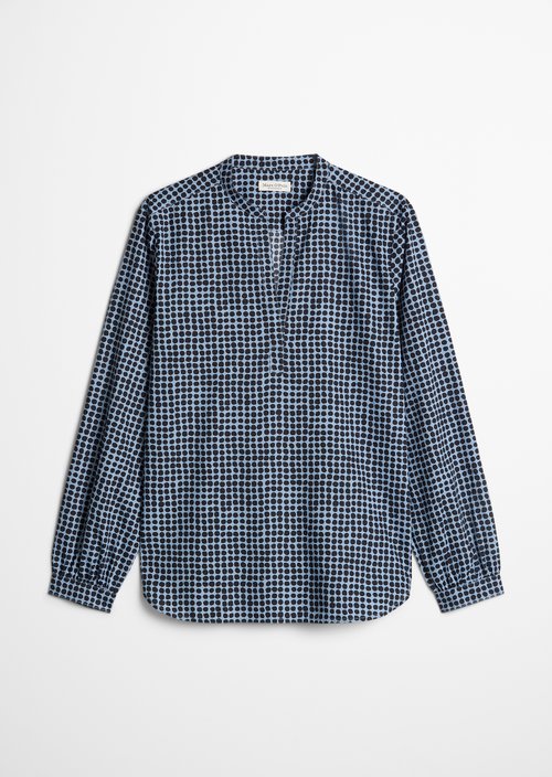 Relaxed tunic-style blouse — Medium Blue