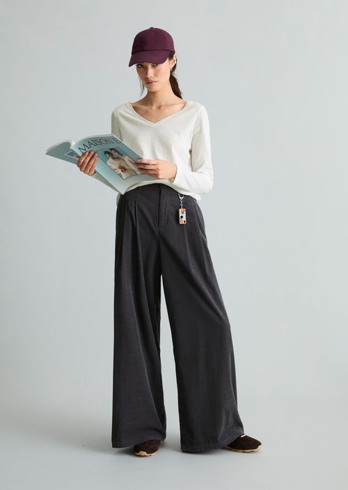 Slim-fit long-sleeve shirt — Silky White