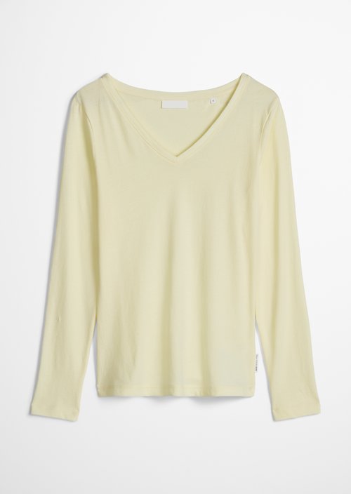 Slim-fit long-sleeve shirt — Butter Yellow