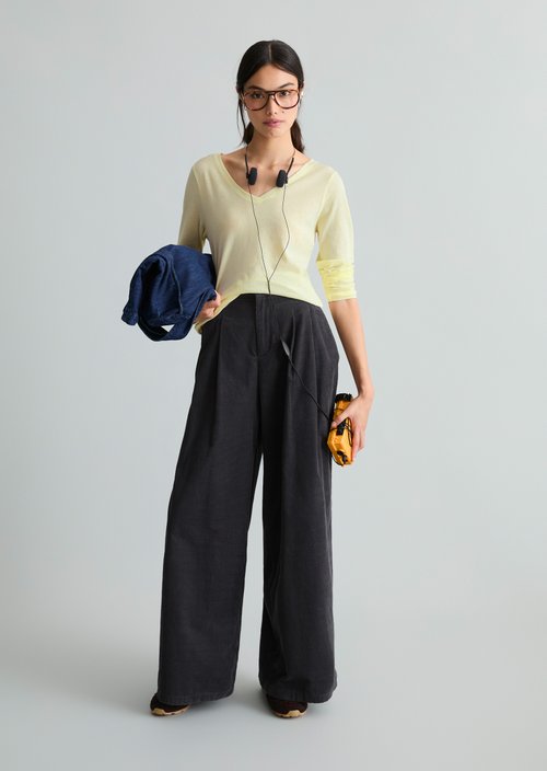 Slim-fit long-sleeve shirt — Butter Yellow