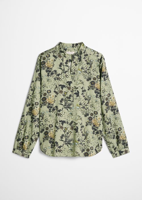 Loose-fitting printed blouse — Light Green