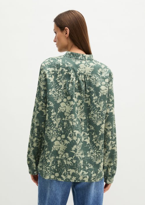 Loose-fitting printed blouse — Light Green