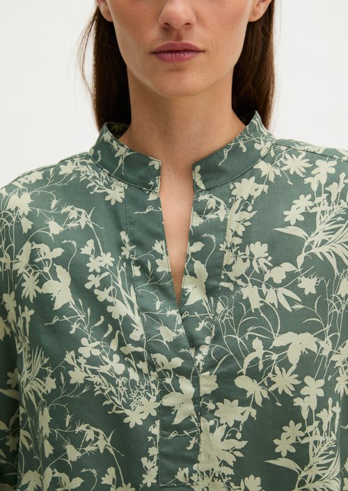 Loose-fitting printed blouse — Light Green