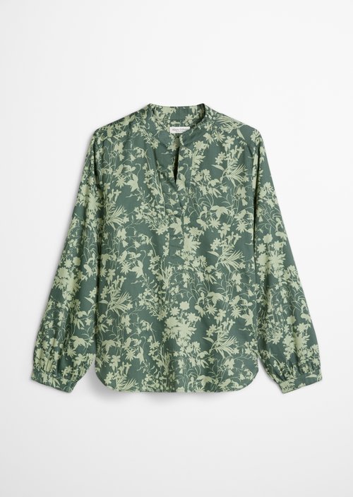 Loose-fitting printed blouse — Light Green