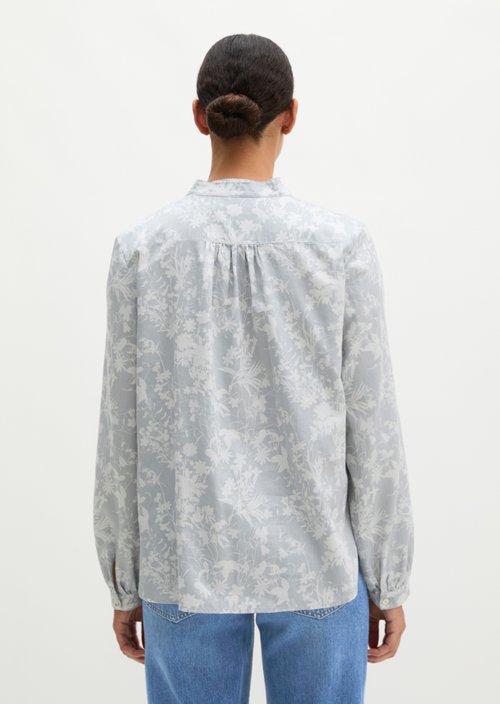 Loose-fitting printed blouse — Light Blue