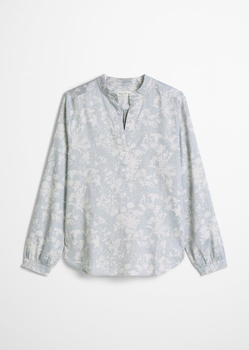 Loose-fitting printed blouse — Light Blue