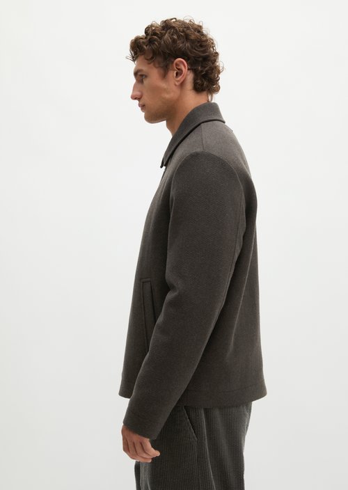 Regular-Fit Wool Jacket — Wooden Earth
