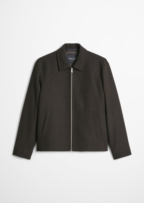 Regular-Fit Wool Jacket — Wooden Earth