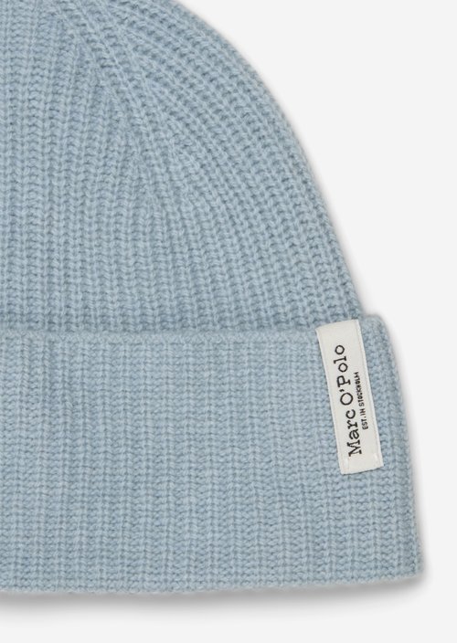 Knitted Beanie — Glacial Blue