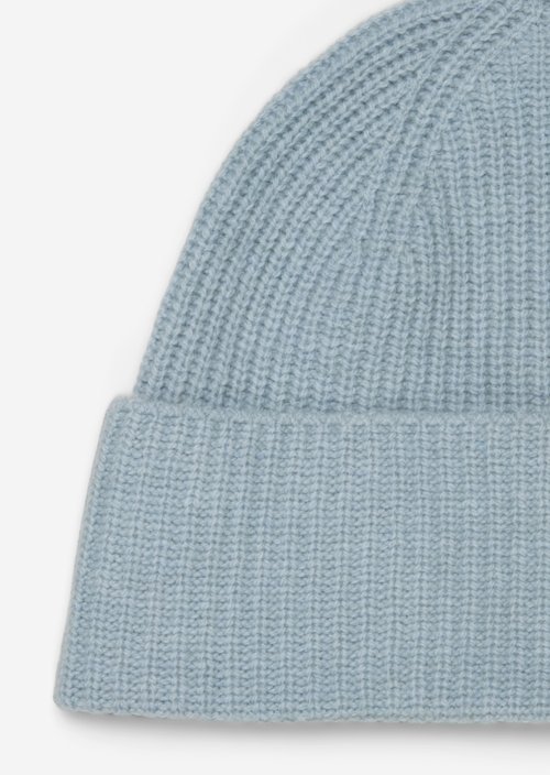 Knitted Beanie — Glacial Blue