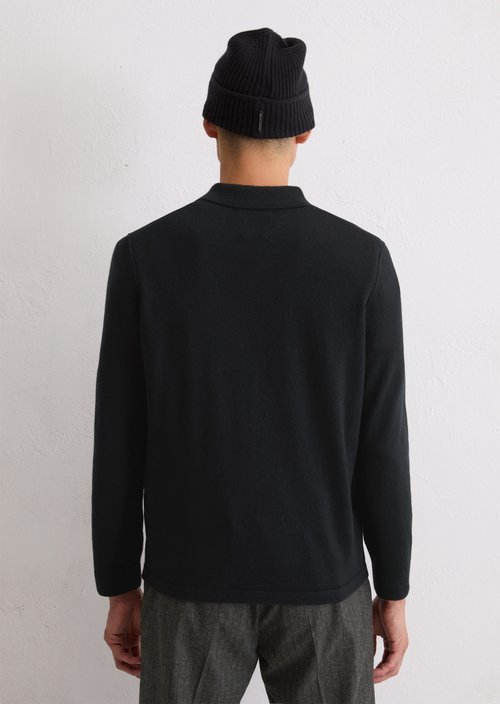 Shirt cardigan regular — Black (alternate view)