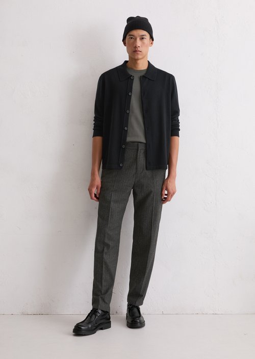 Shirt cardigan regular — Black