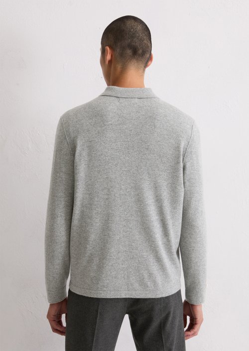 Shirt cardigan regular — Cloudy Grey Melange (alternate view)