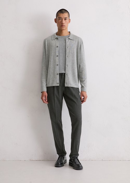 Shirt cardigan regular — Cloudy Grey Melange