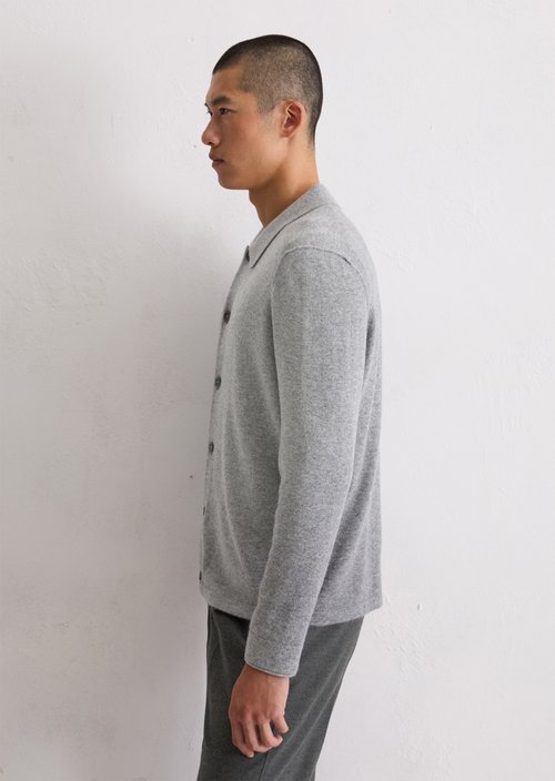 Shirt cardigan regular — Cloudy Grey Melange