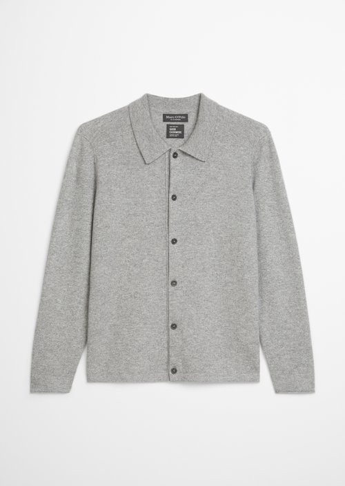 Shirt cardigan regular — Cloudy Grey Melange