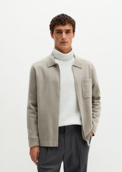 Overshirt cardigan regular — Driftwood Haze