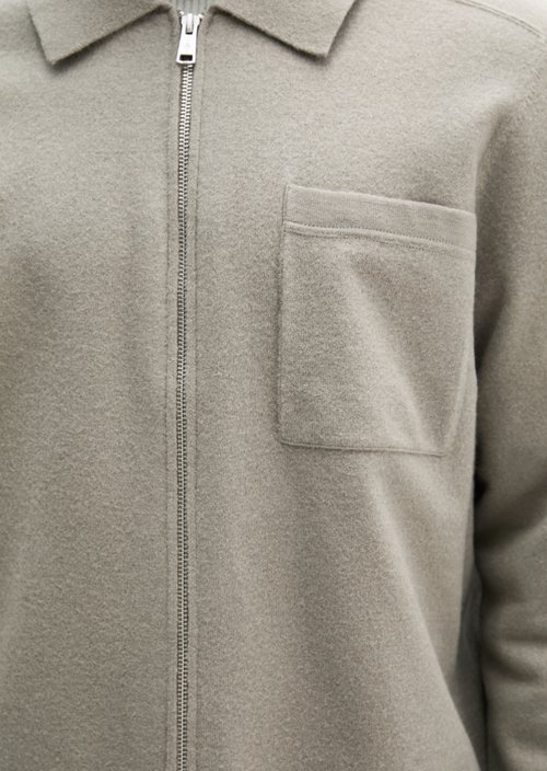 Overshirt cardigan regular — Driftwood Haze