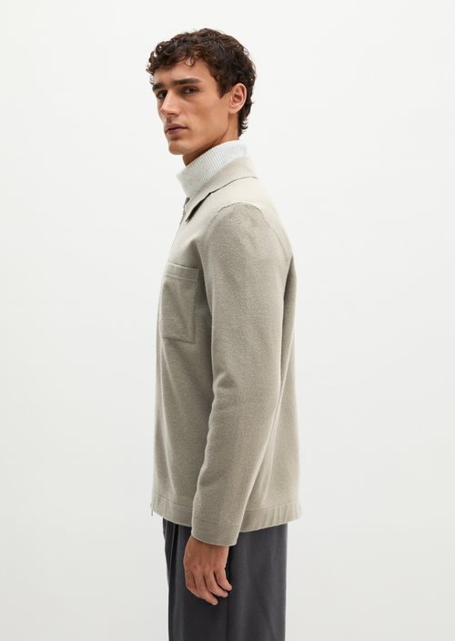 Overshirt cardigan regular — Driftwood Haze