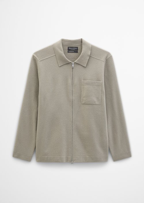 Overshirt cardigan regular — Driftwood Haze