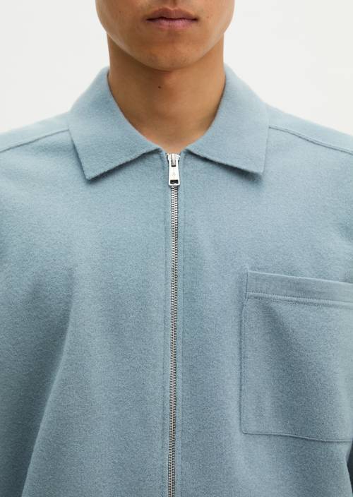 Cardigan overhirt regular Cracked Ice en vue détaillée