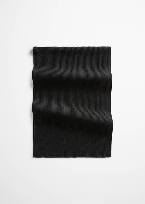 Gebreide sjaal Black in vooraanzicht