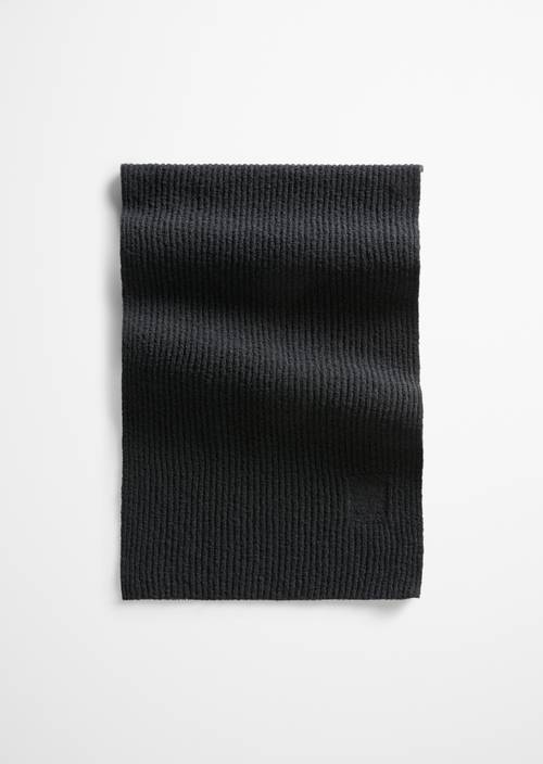 écharpe tricotée Black en vue de face