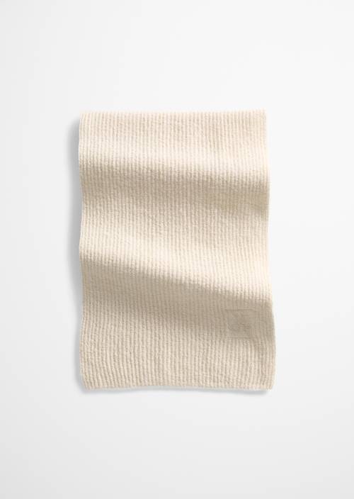 Strickschal Linen Beige in Frontalansicht