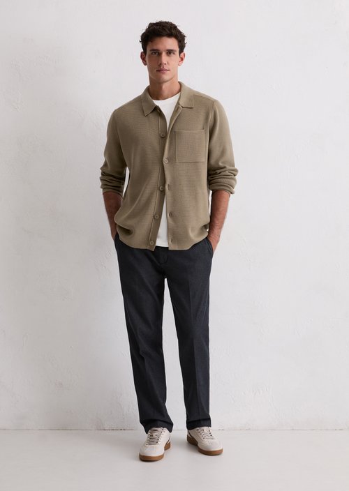 Regular knit overshirt — Pavestone