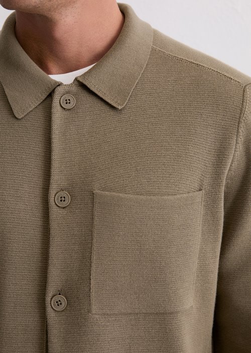 Regular knit overshirt — Pavestone