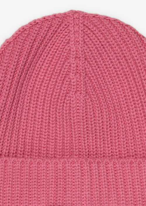 Knitted hat — Berry Rose