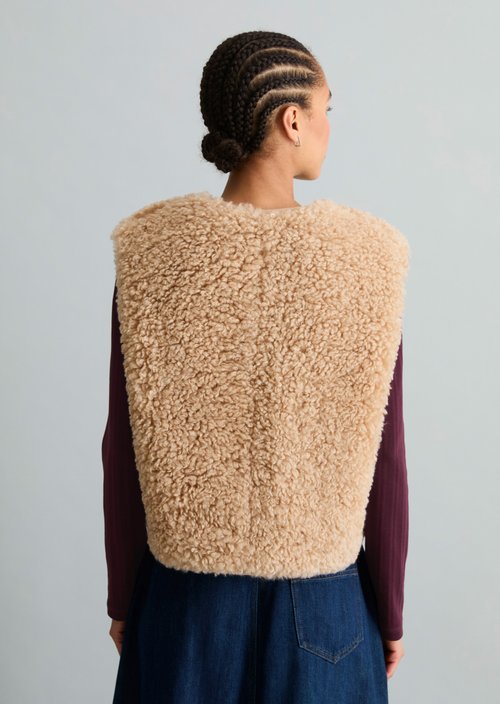 Teddy Vest, Regular — Sandpaper