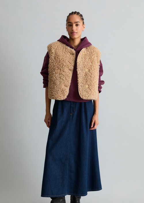 Teddy Vest, Regular — Sandpaper