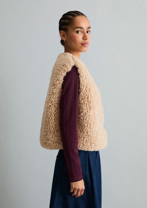 Teddy Vest, Regular — Sandpaper