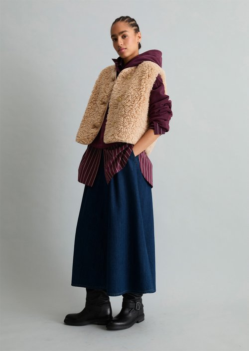 Teddy Vest, Regular — Sandpaper
