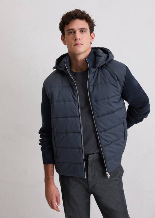 Hybridjacke regular Dark Navy in Frontalansicht