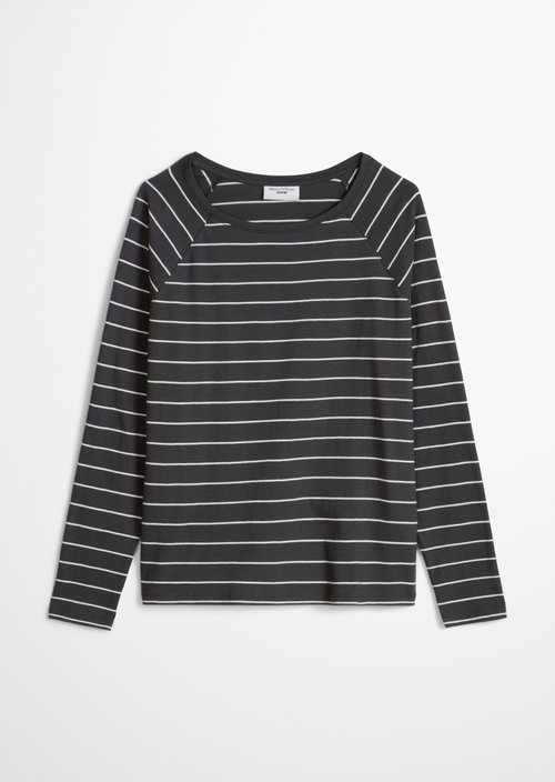 Striped longsleeve relaxed — Dark Grey