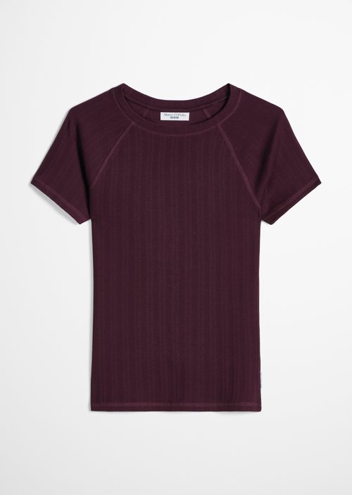 Slim-Fit Ribbed Jersey T-Shirt — Mahagony Jam