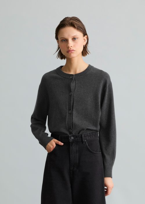 Regular Cardigan — Anthra Melange