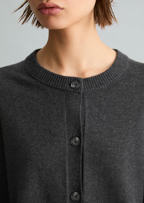 Regular Cardigan — Anthra Melange