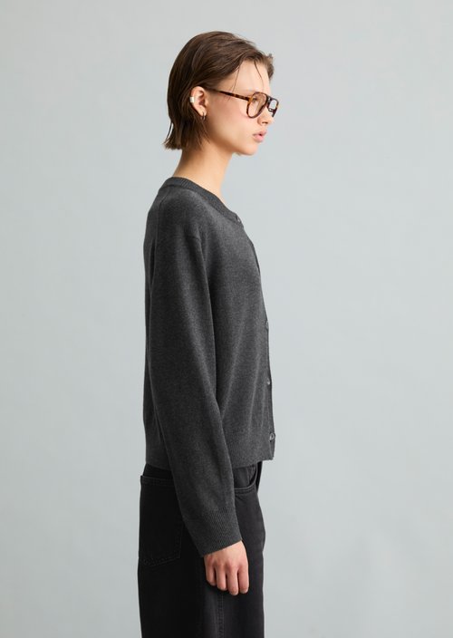 Regular Cardigan — Anthra Melange