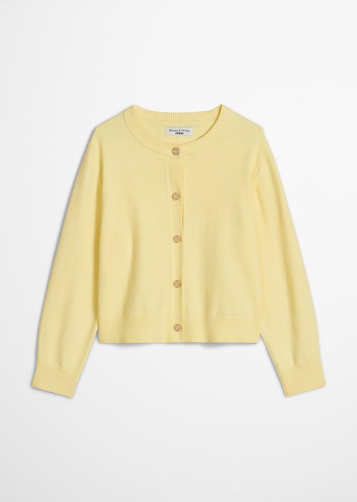 Regular Cardigan — Medium Yellow Melange