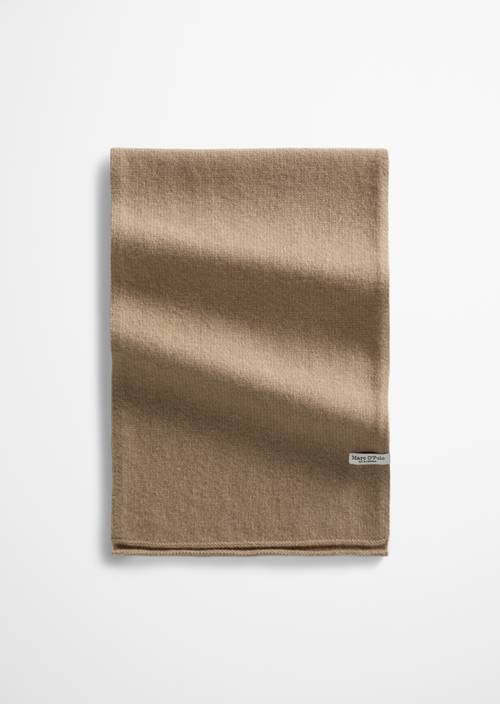 Gebreide sjaal Earthy Taupe in vooraanzicht