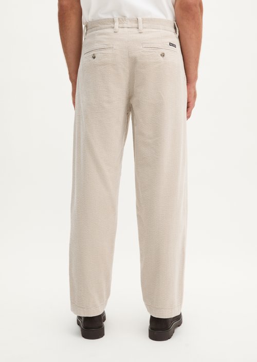 Corduroy Pants, "Bent Relaxed" Style — Linen Beige